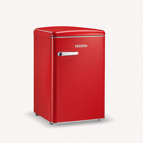 Kühlschrank freistehend 171 Liter 4 Gefrierfach Stand Retro 144 cm Rot  Respekta