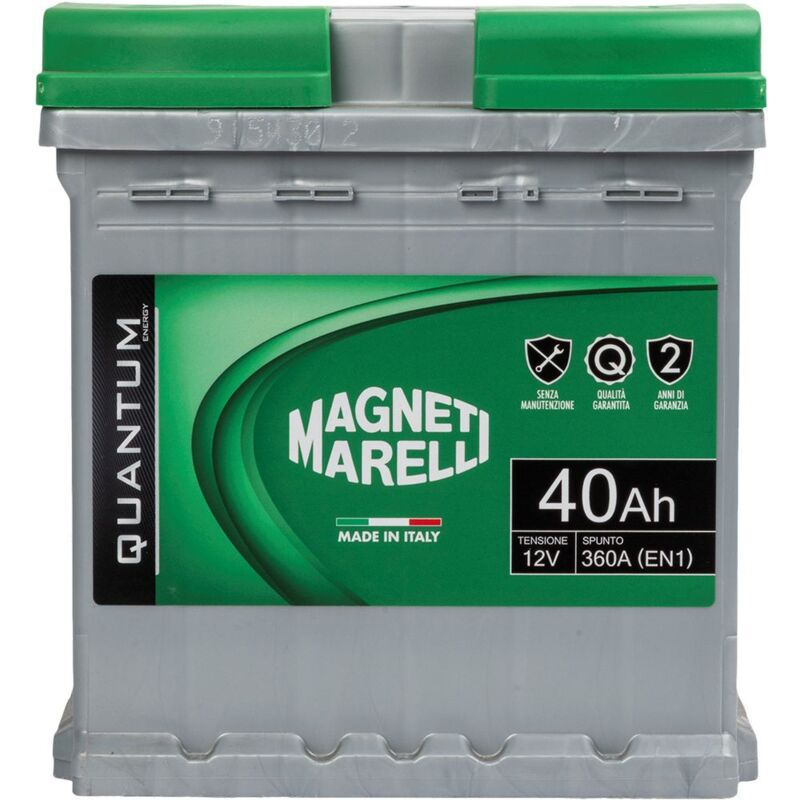 Magneti Marelli Batteria per auto 45AH 12V 360A EN1 per cassetta