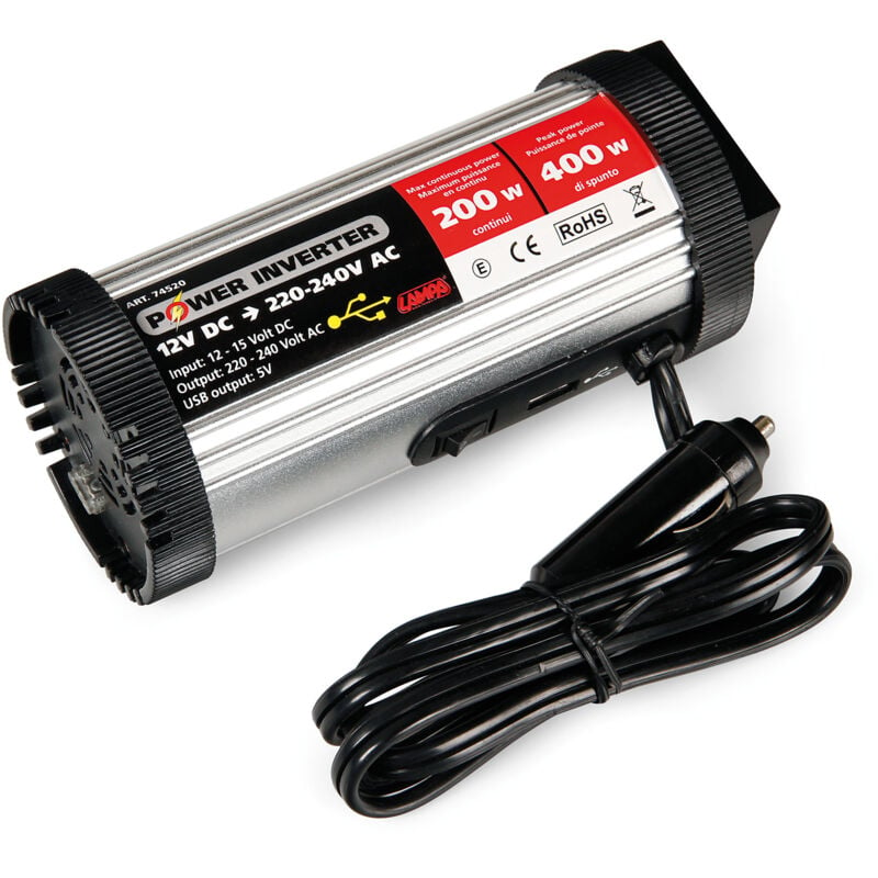 Trade Shop - Inverter 1000w Watt 12v 220v Trasformatore Auto Campeggi Barca Camper  Presa Usb