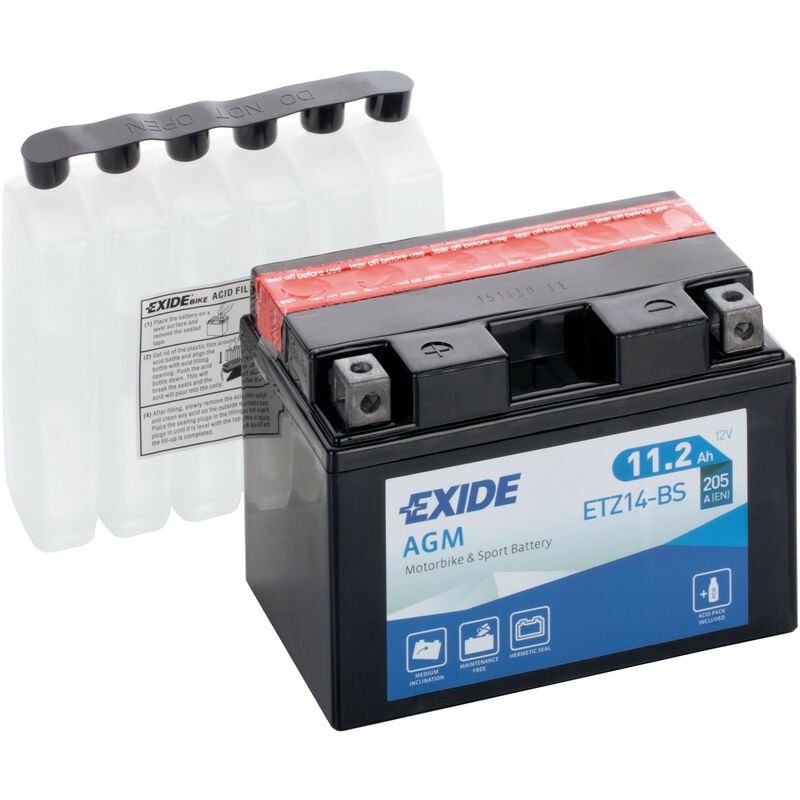 Batteria 12V - Exide Bike AGM - 11 Ah - 205 A