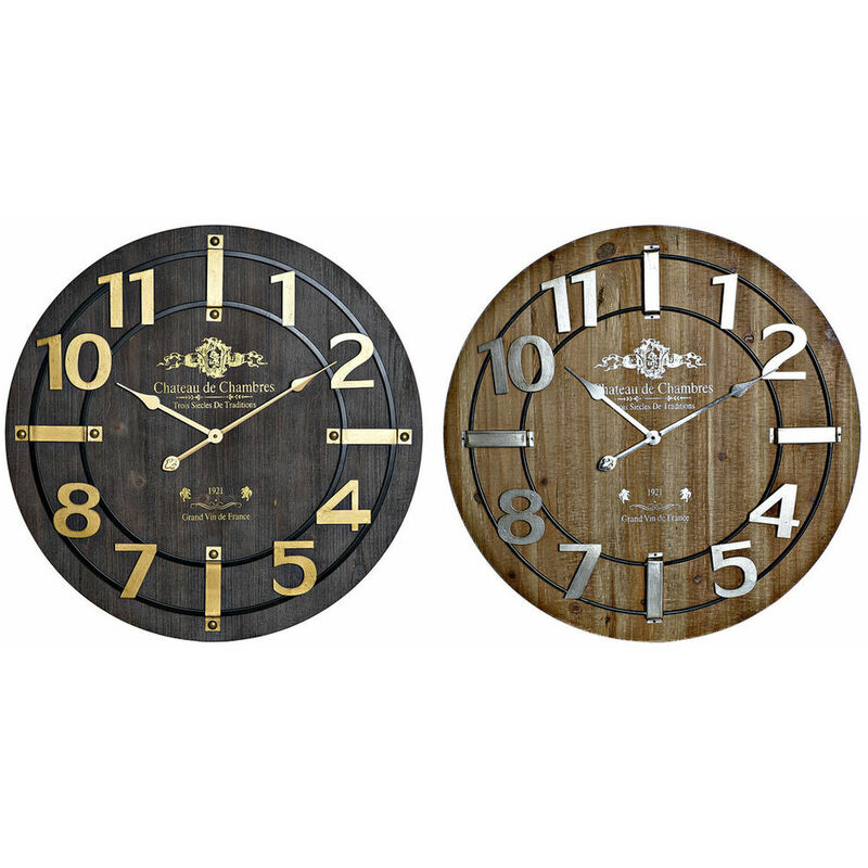 WOMO-DESIGN Orologio Grande da Parete Stockholm Ø85cm Rotondo in Ferro in  Stile Vintage Colore D'oro Mecanismo Silenzioso Orologio Decorativo Design  Retro da Apendere per Soggiorno / Ufficio /Cucina