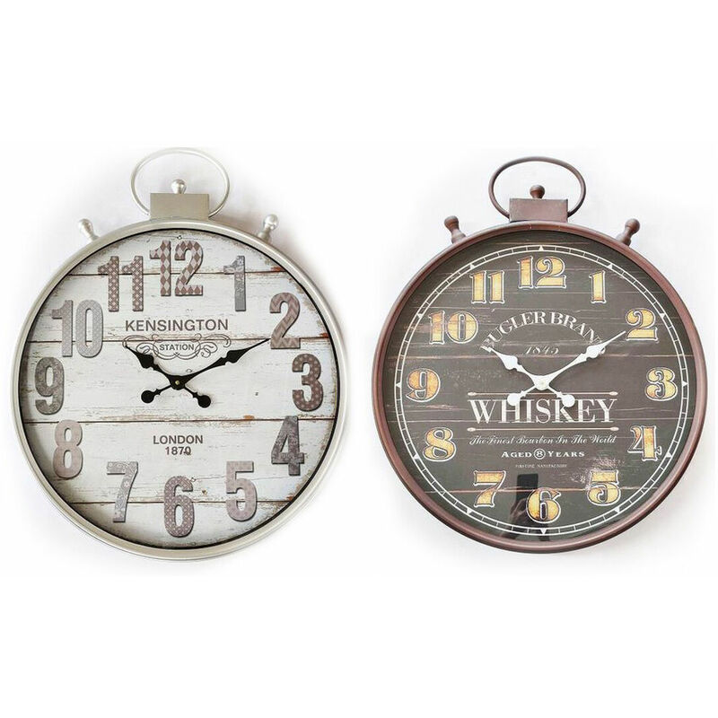 Orologio da parete Antiqué stile Vintage, 60 cm - in legno