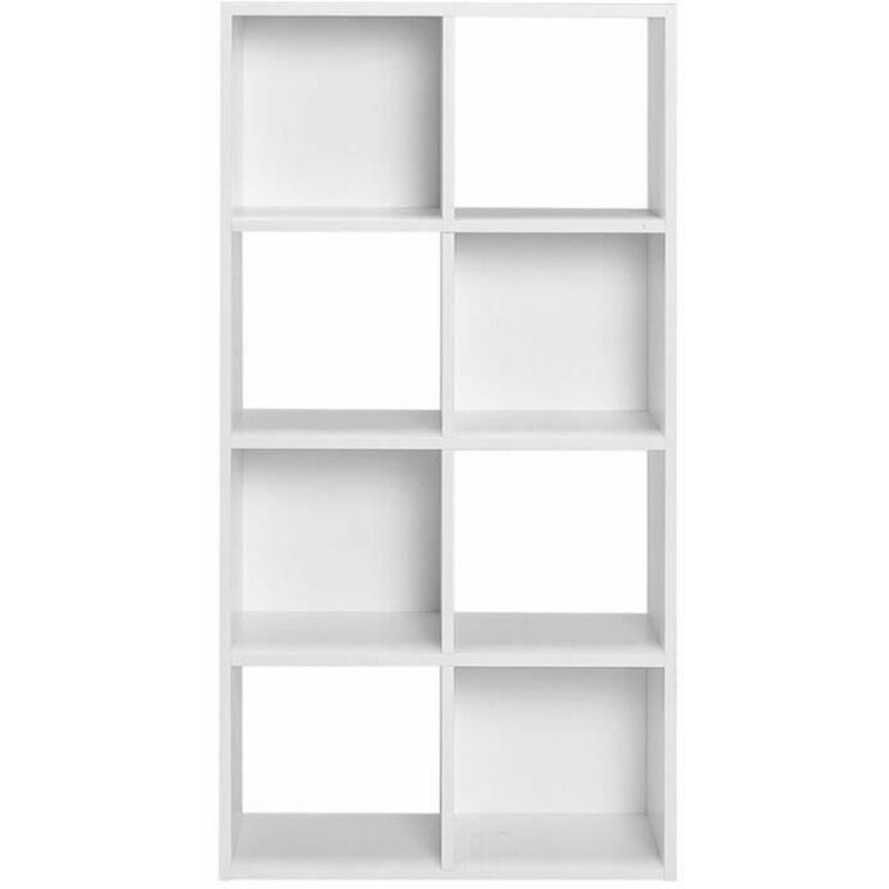 SCAFFALE LIBRERIA 5 RIPIANI LEGNO 30X30X131 CM METALLO NERO 783197