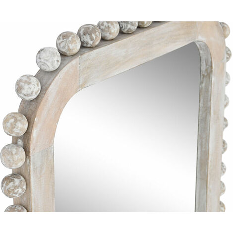 Specchio da parete Home ESPRIT Bianco Legno di mango Decapaggio 60 x 2,5 x  90