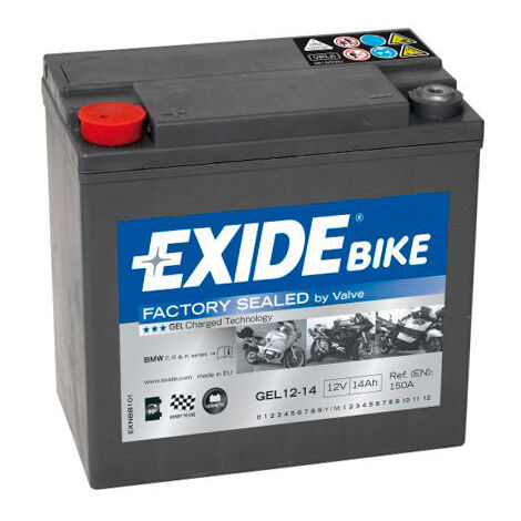 Batteria 12V - Exide Bike GEL - 14 Ah - 150 A