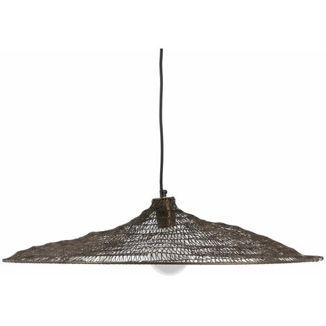 Lampadario 70 x 70 x 13 cm Dorato Metallo