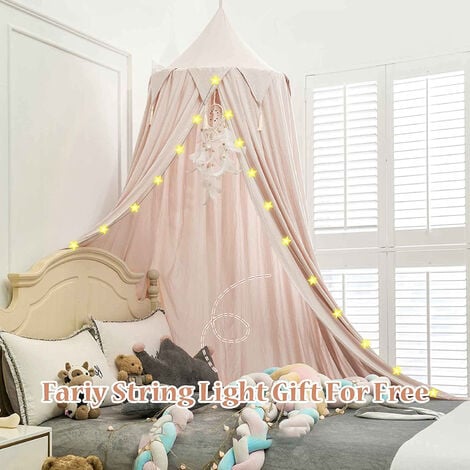 Dosel para cama infantil, decoración habitación infantil en forma de  cúpula, algodón, mosquitera, carpas Juegos de Princesas para niños,  decoración habitación para el bebé 