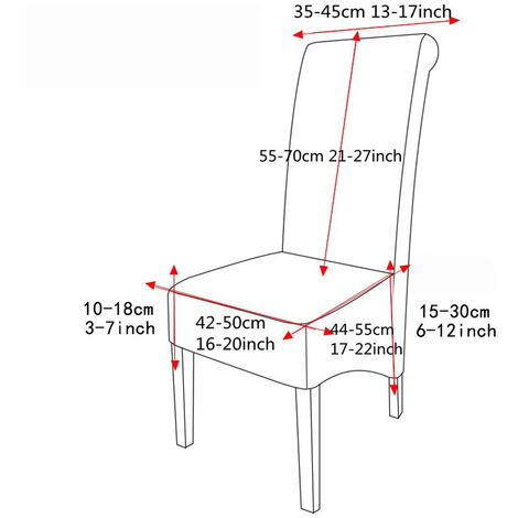 Fab Totes Juego De 6 Fundas De Silla De Comedor Lavables Par | Cuotas