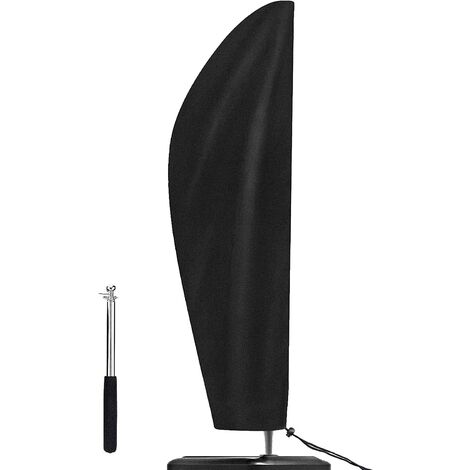 Funda protectora para sombrilla de jardín Oxford 210D, 265 x 50 x 70 x 40 cm, con barra telescópica, resistente a los rayos UV, impermeable