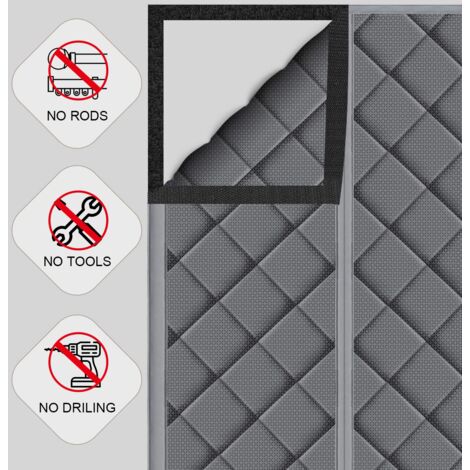 Liveinu Cortina Magnética Con Aislamiento Térmico Para Puerta, Visualización De Puerta