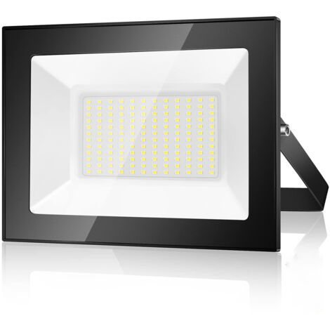 Reflector LED para exteriores de 100W, 10000LM, 6500K, foco LED para exteriores IP66, blanco frío, para Patio, garaje, jardín, terraza, fábrica (1/4)