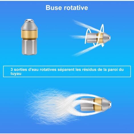 Manguera de limpieza de alta presión de 20 m, 200 bar, 60 °C, desbloqueadora de tuberías, para Karcher K-Series (K1-K7) y Lavor, con adaptador