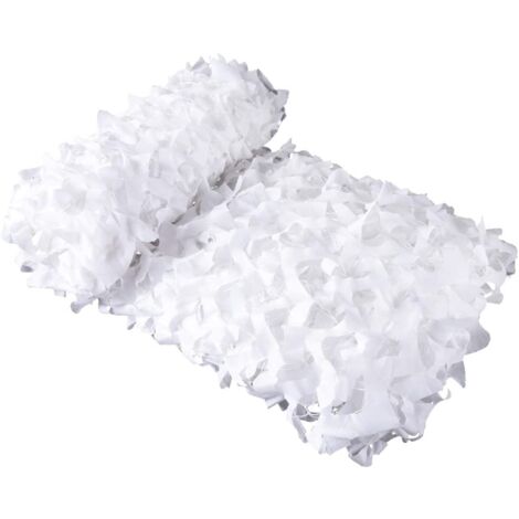 Red de camuflaje blanca Vela de sombra rectangular diseño camuflaje sombra 3x4 m blanco