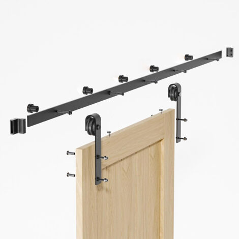 Kit de riel para puerta corrediza de granero de 200 cm/6,6 pies ...