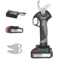 Tijeras de podar eléctricas inalámbricas profesionales, 21V, 30mm de diámetro de corte, paquete de 2 tijeras de podar eléctricas, batería recargable de 2,0Ah