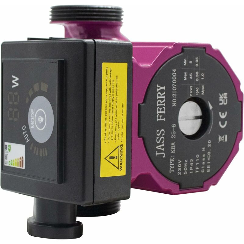 JASSFERRY Central Heating Pumps A-Rated Automatic Hot Water Pump Heat  Circulation Systems UK 1-1/2 Replacement for Solar Boiler Heater