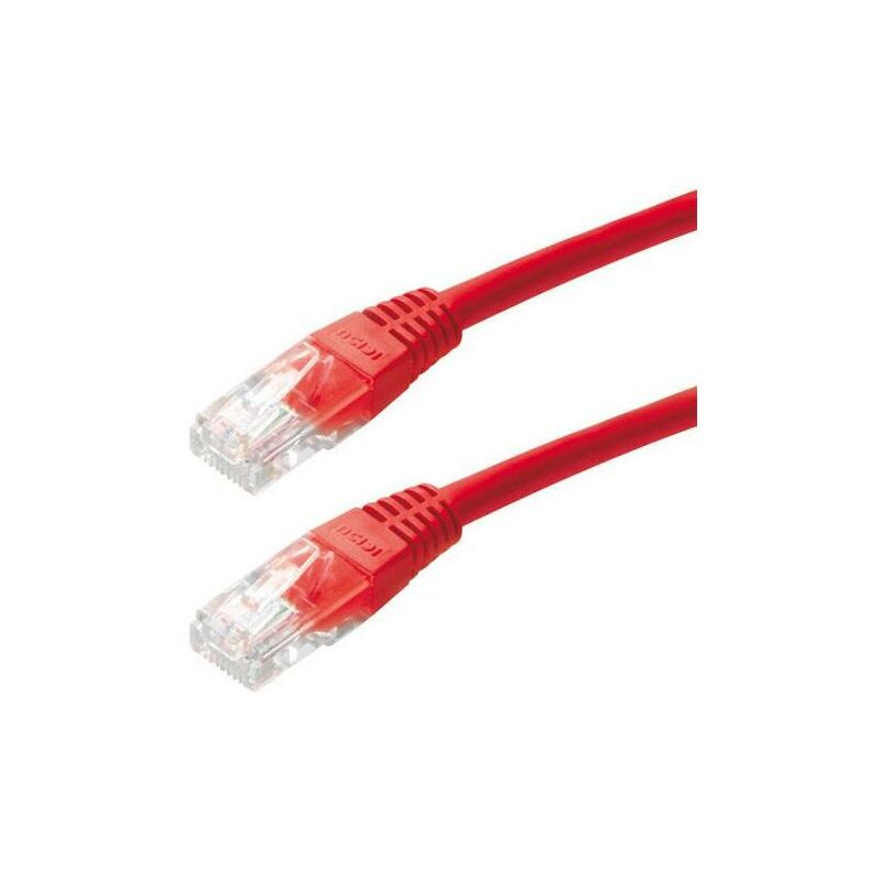 CAVO LAN ETHERNET UTP RJ-45 PATCH DI RETE INTERNET ROSSO 3m 3 METRI  PROLUNGA PC