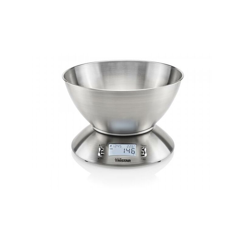 TRISTAR BILANCIA DA CUCINA CON CIOTOLA ACCIAIO MAX5KG DISPLAY KW-2436