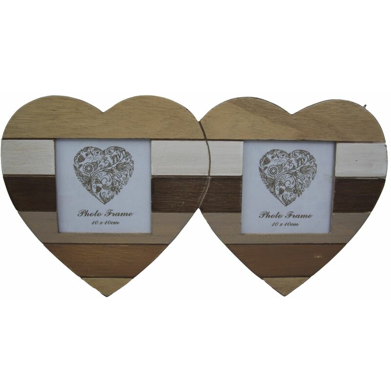 SET 10 CUORI LEGNO 10X10 CM D/APPENDERE BIANCO