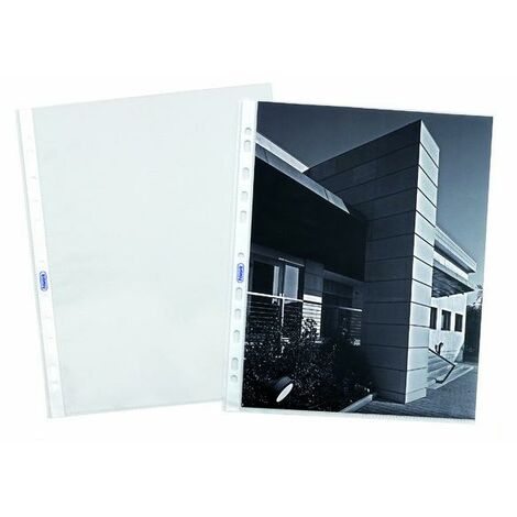 FAVORIT SUPERIOR BUSTE CON FORATURA UNIVERSALE IN PP CM 22X30 A4 LISCIA  TRASPARENTE CONF 100 Pz.