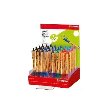 Penna A Sfera Stabilo Pointball - 0.5mm, Nero, Confezione Da 3, Con Impugnatura Antiscivolo