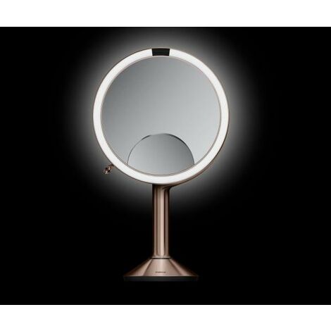 Specchio Ingranditore Con Luce, Specchio Da Tavolo Regolabile In Altezza, Specchio  Trucco Illuminato A Doppia Faccia 1x / 10x, Specchio Da Trucco Girevole Da  8 Pollici Con Supporto, Luminosità Regolabile, Specchio Cosmetico