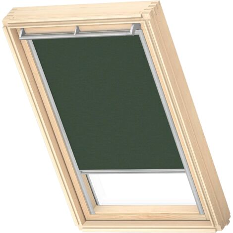VELUX Collection Nature Store Occultant, M04, Cadre Argenté, Forest