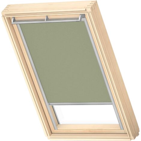 VELUX Collection Nature Store Occultant, C02, Cadre Argenté, Marsh