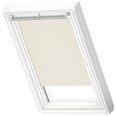 VELUX store occultant (DKL) original, cadre blanc, pour fenêtre de toit VELUX S08 Beige Clair