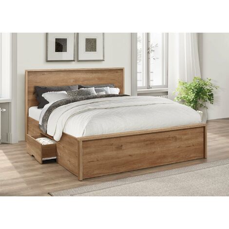 Rustic full deals size bed frame