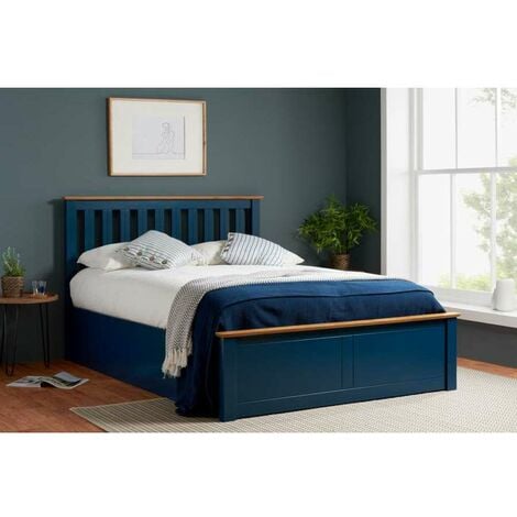 Navy blue deals small double bed