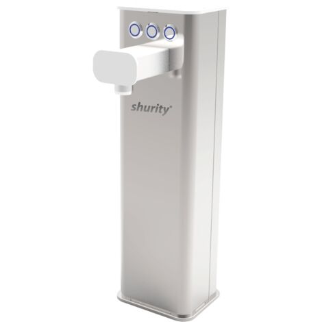 Colonnina meccanica 3 vie Shurity Kora con pulsanti Inox/Bianca (1/3)