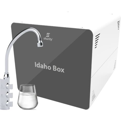 Shurity Idaho Box Frigogasatore acqua con Filtrazione per Cassettone Cucina - 3 vie, Liscia, Gassata e Fredda