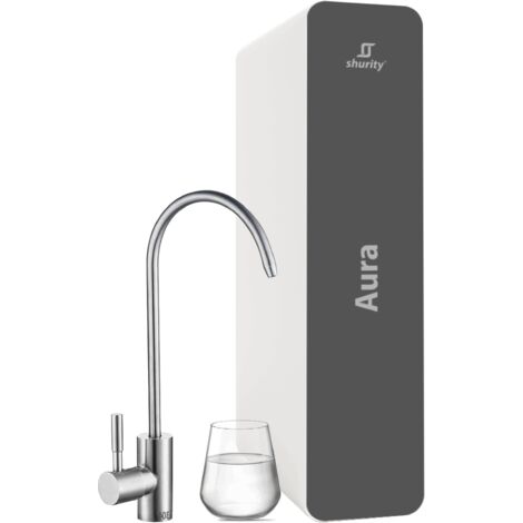 Kit Completo - Shurity Aura Depuratore acqua con Osmosi Inversa diretta Sottolavello - 1 via, Liscia ( Rubinetto )