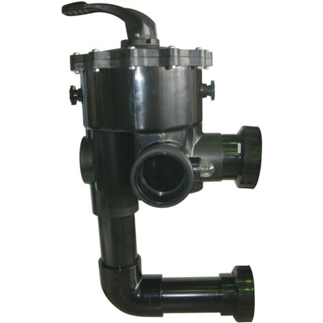 Vanne 6-voies latérale 2" pour filtre piscine PPG Deluxe 30" - Connexion rigide 63 mm
