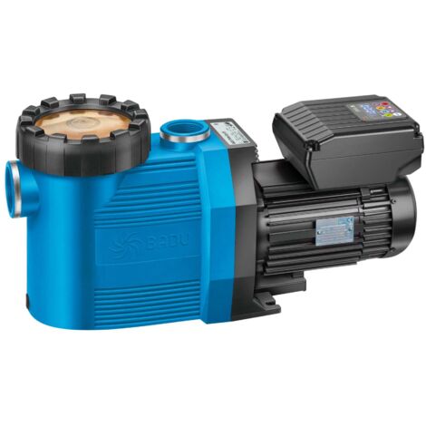 Pompe piscine à vitesse variable – Débit 4 à 24 m³/h – Monobloc avec préfiltre – Puissance 1,1 kW – Phase I pour filtration efficace – Speck