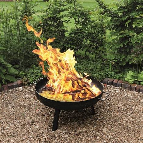 Feuerschale 80 oder 60 65 cm Feuer Korb Stelle Grill Pflanzen Schale Garten Rost 