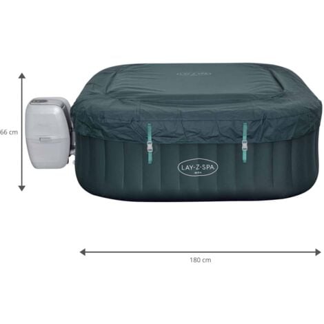 BESTWAY Spa gonflable carré Lay-Z-Spa Ibiza Airjet 4 - 6 personnes