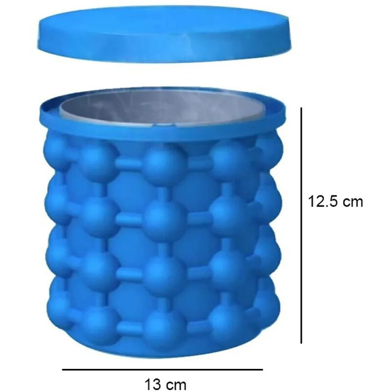 Gelatiera con secchiello per ghiaccio in silicone con coperchio