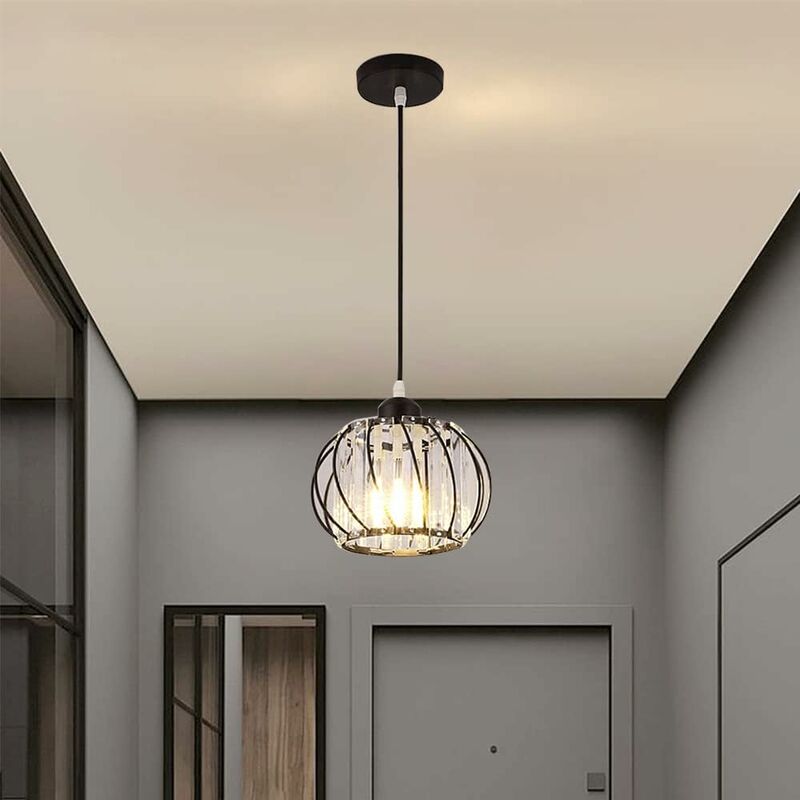 LAMPADARIO MODERNO SPIRALE 6 LUCI IN CRISTALLO PLAFONIERA SOSPENSIONE  SOFFITTO - Beautiful