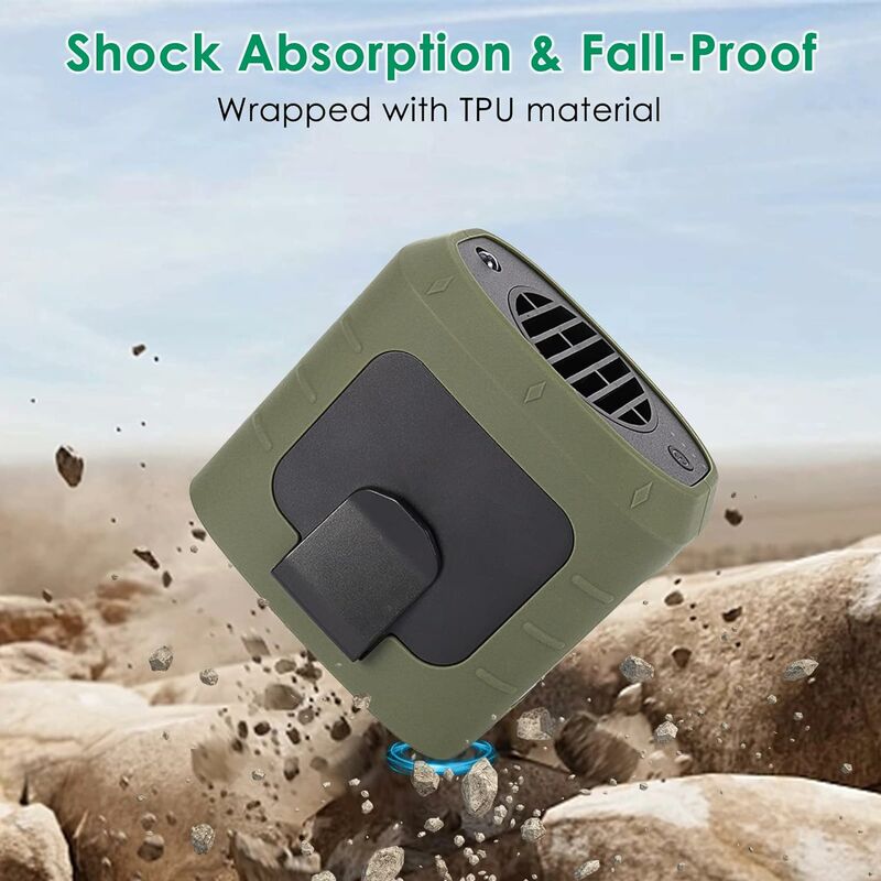 Ventilatore portatile con clip in vita, ventilatore da collana portatile, mini  ventilatore da tavolo ricaricabile tramite USB per sport domestici,  campeggio all'aperto, 8000 mAh (verde militare)