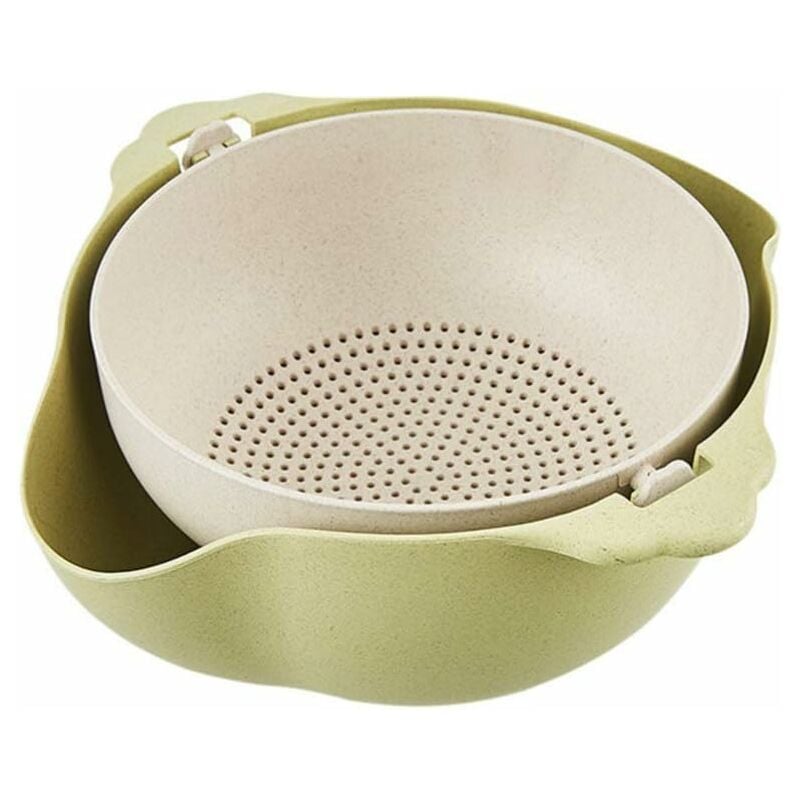 Filtro da Cucina Ciotola del Filtro 2-in-1 Ciotola e Filtro Multifunzione  Scarico a Doppio Strato Filtri per Bacino e Cestello Filtri per Frutta e  Verdura Pulizia Lavaggio Green-1pc