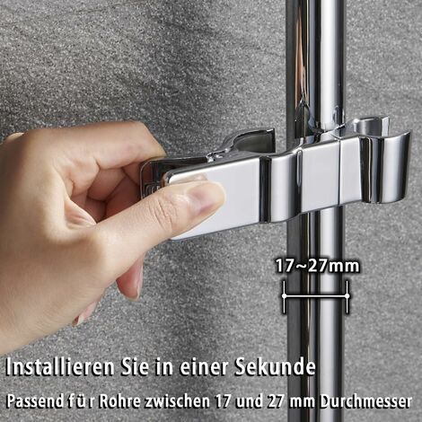 Sedile per soffione doccia, Sedile per doccetta da 20-27 mm, Sedile per  doccia regolabile in