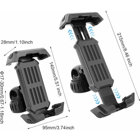 Supporto MOTO Bici Smartphone Sostegno Porta Cellulare Telefono Ruotabile  360°