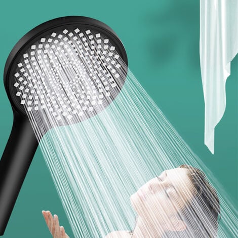 Soffione doccia a mano, soffione doccia a pioggia grande 130 mm, doccetta,  con 3 tipi di