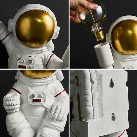 Creatività moderna ricarica USB astronauta spazio esterno luna