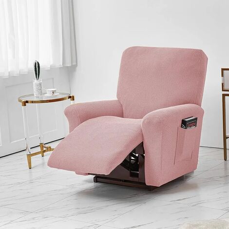 Fodera per poltrona lounge estensibile da 76 a 96 cm (rosa)