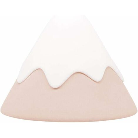 Snow Mountain Lamp LED Touch Luce notturna in silicone con lampada da  comodino per dormire Radice di loto rosa