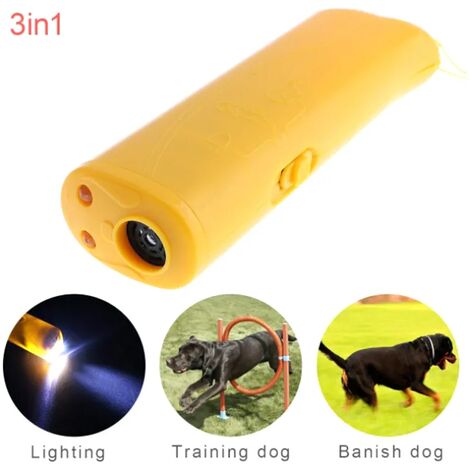 Dispositivo di addestramento per cani portatile anti-abbaio per cani ad  ultrasuoni 3 in 1 Dispositivo