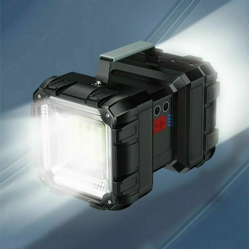 W844-L2 LED Suchscheinwerfer Doppelkopf Taschenlampe USB Wiederaufladbare  Arbeit L